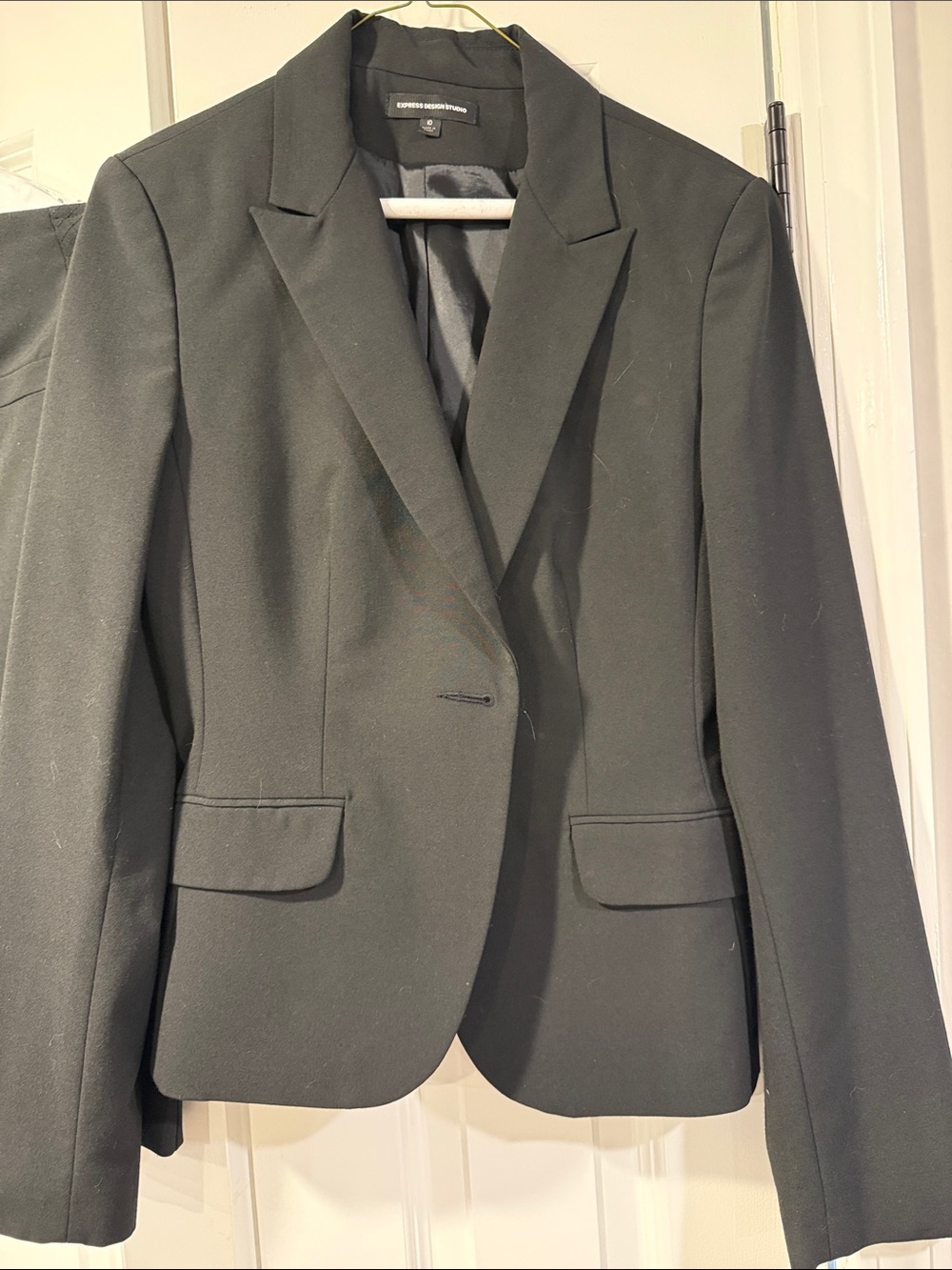 Express Black Women's Tailored Blazer and Skirt Set